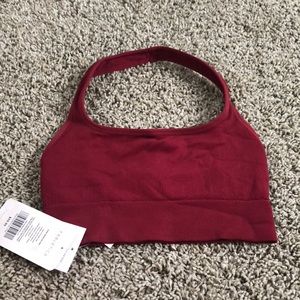 Fabletics Sports Bra- Maroon Halter